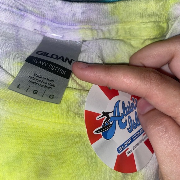 Gildan Multi Color Destin Florida Tie Dye T-Shirt - Picture 3 of 4
